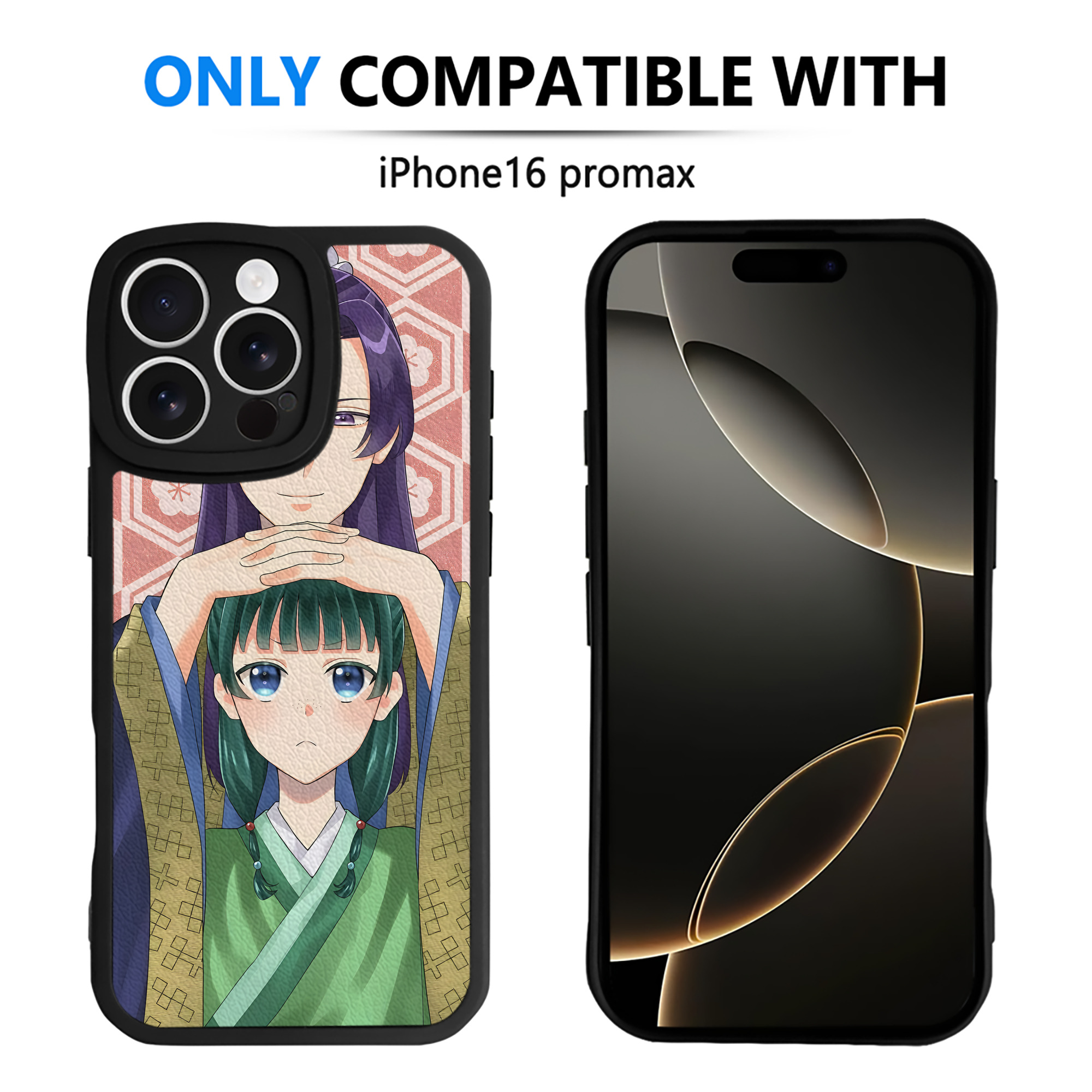 （画像用） 薬屋のひとりごと The Apothecary Diaries 【iPhone 16シリーズ対応】シリコンスマホケース（レザー調） 材質：シリコン